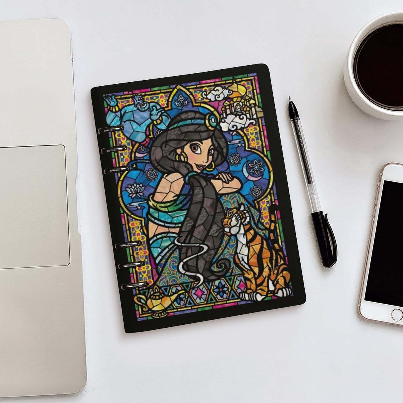 Amazon.co.jp: アラジン ジャスミン システム手帳 PU ノートメモ帳